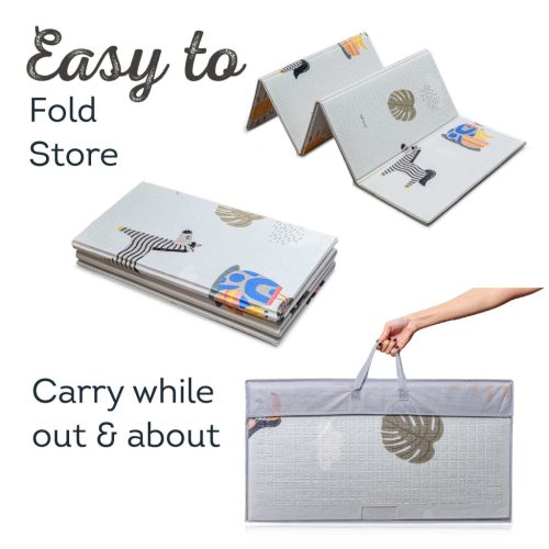 Taf Toys játszószőnyeg - szivacs Szavanna+ Mérföldkő kártyák 150x200cm