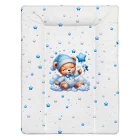 Pelenkázólap  Puha Falú 50*70cm- Csillagos Maci Kék
