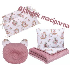   3 része Minky Babaágynemű, Bunny Star+ Ajándék macipárna