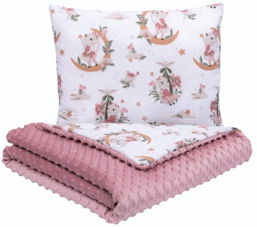 3 része Minky Babaágynemű, Bunny Star+ Ajándék macipárna