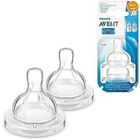 Avent Classic Anti colic Cumisüveg fej, etetőcumi, 2db, több méret