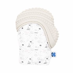   Kikkaboo Bébikesztyű Szilikonos rágókával Szavanna Szürke