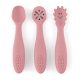 Petite&Mars Szilikon Tanuló Kanálszett Take&Match Dusty Rose 6m+