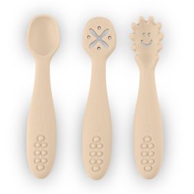   Petite&Mars Szilikon Tanuló Kanálszett Take&Match Dessert sand 6m+
