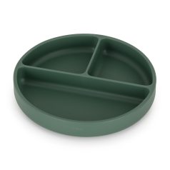   P&M Szilikon Osztott tányér kerek Take&Match Misty Green 6m+