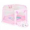 Moni Toys Labdamedence 50db színes labdával 146x65,5cm - Rózsaszín - Nyuszi 