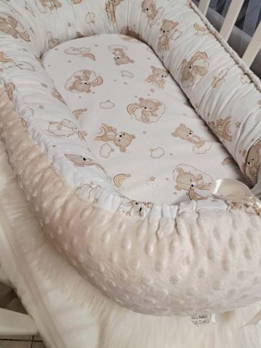 Babafészek Minky- Pamut Szivárvány mackó