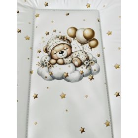 Pelenkázólap  Puha Falú 50*70cm- Csillagos Maci Barna