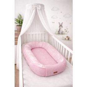 Babafészek Waffle rózsaszín