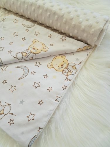 Babatakaró Minky Bézs Csillagos maci