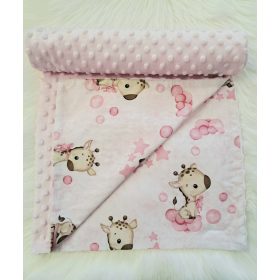 Babatakaró Minky Rózsaszín Zsiráf