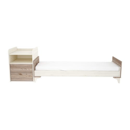 2 Fiókos Kombinált Kiságy 60*120cm, Kloé, Krém-fűz