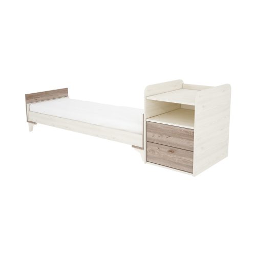 2 Fiókos Kombinált Kiságy 60*120cm, Kloé, Krém-fűz