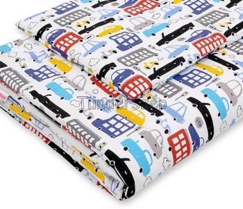 2 részes Babaágynemű- Színes  Autós