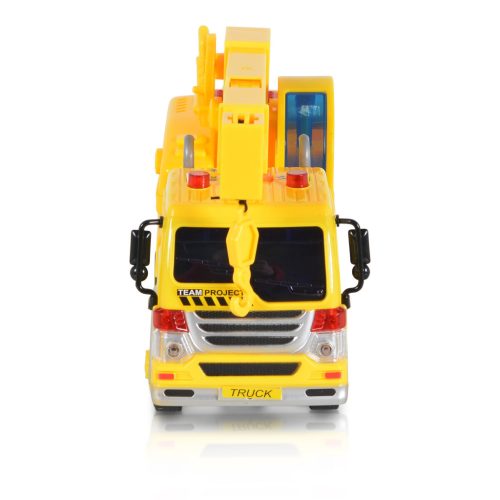 KISAUTÓ darus teherkocsi CITY 1:16 SÁRGA,fénnyel és hangeffekttel