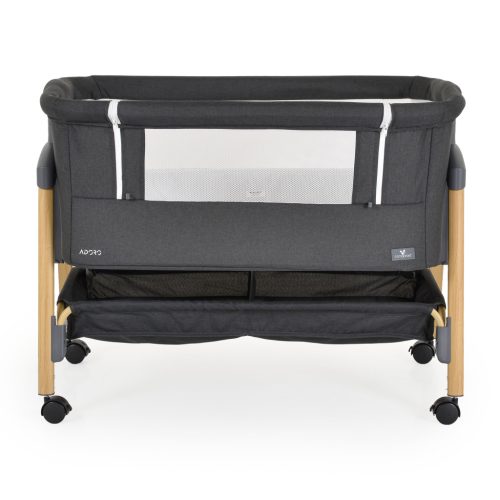 ADORO babaöböl szúnyoghálóval, 7 poz. dönthető, kerekes,+tároló Fekete