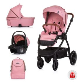   Chipolino Prestige 3az1-ben multifunkciós babakocsi - Marshmallow