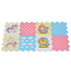   Moni Habtapi 8db-os puzzle játszószőnyeg (120x60cm) - Unicornis