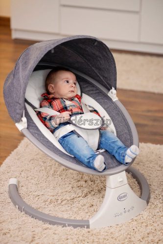 4Baby ROCK' N RELAX elektromos hinta távirányítóval - Szürke