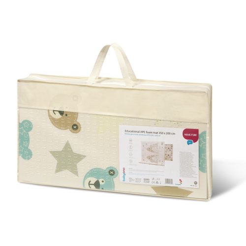 BabyOno Összehajtható játszószőnyeg szivacs, összehajtható, 150x200cm Mackó