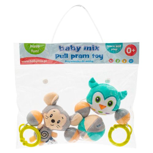 Babymix babakocsi csörgő Egérke