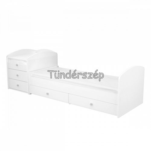Maxi Kombinált Félix 5 fiókos Kiságy Fehér