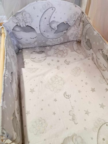 5 részes Babaszoba szett szürke bébi elefánt