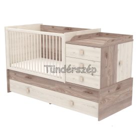 3:1 Multi Kombinált Kiságy,70*120cm, viki Krém-fűz