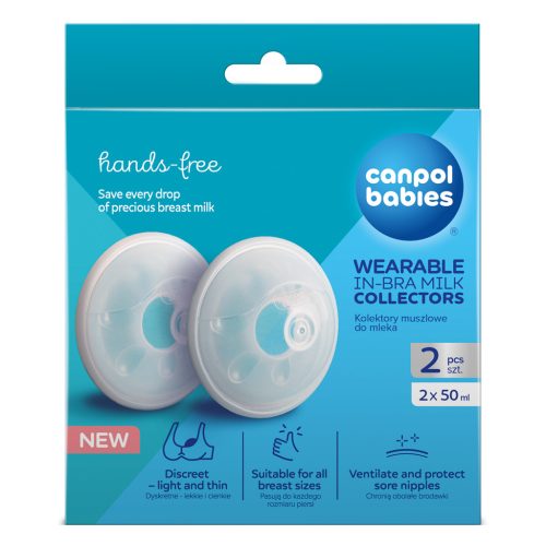 Canpol babies Viselhető tejgyűjtő kagyló 2db