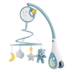   CHICCO 3az1-ben Next2DreamsZenélő Körforgó Kék 0m+, textil babaöbölhöz is feltehető