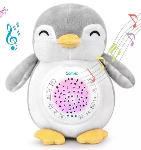 Chipolino Projektoros Zenélő Plüss Játék Pingvin