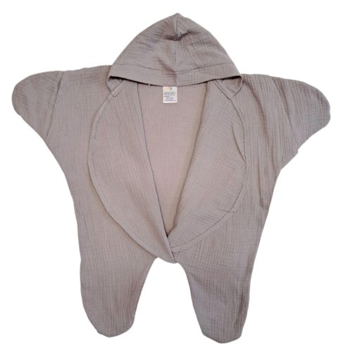 Babacsillag duplagéz/muszlin 62-68 Szürke