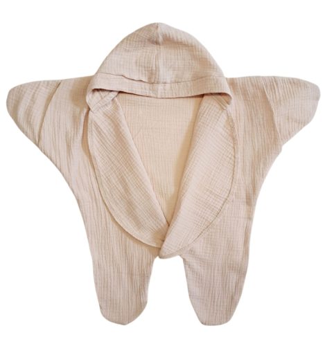 Babacsillag duplagéz/muszlin 56-62 bézs