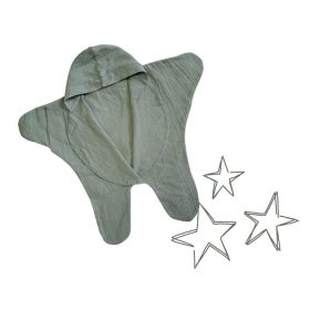 Babacsillag duplagéz/muszlin 56-62 zsálya