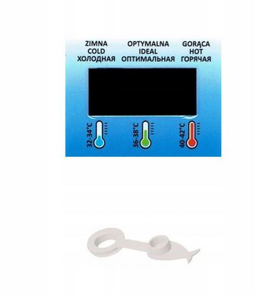 Tega Összecsukható Babakád, Vízhőmérős - Szürke