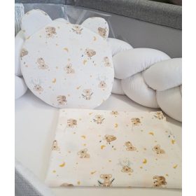 Babatakaró szett, 2 részes, duplagéz/muszlin-Koala