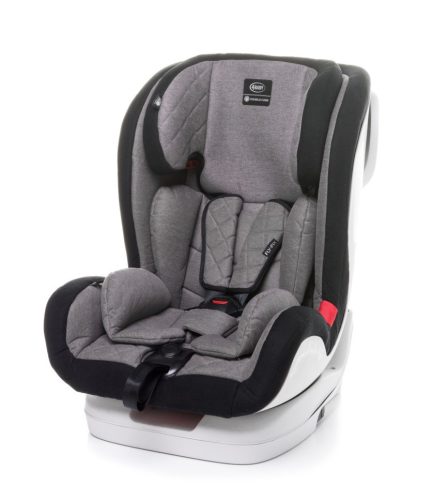 4BABY Fly-Fix biztonsági gyerekülés, Iso-fix, Dönthető 9-36Kg-Grey