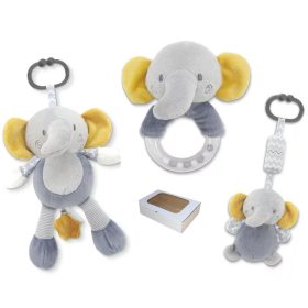   Lorelli Toys Készségfejlesztő Ajándékcsomag- Szürke Elefánt 0+hó