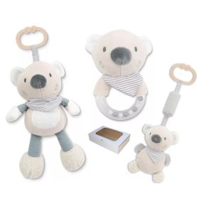   Lorelli Toys Készségfejlesztő Ajándékcsomag- Bézs Maci 0+hó