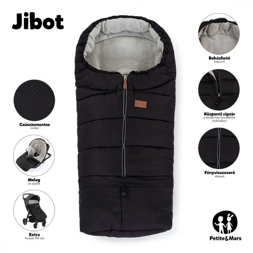 Petite&Mars Téli szett Jibot 3in1 bundazsák + kézmelegítő kesztyű Jasie Pale Eucalipt