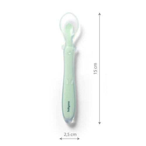 BabyOno etetőkanál szilikon flexibilis Kék