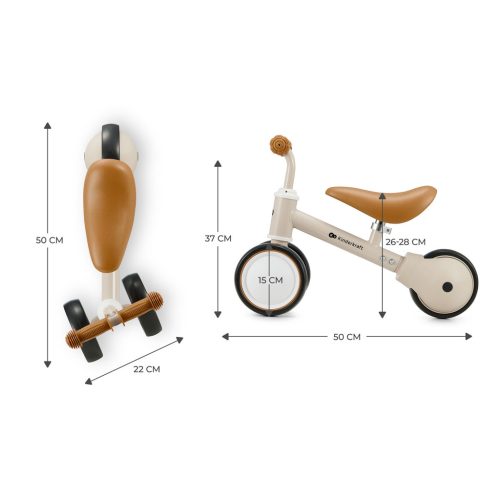 KINDERKRAFT Első Kismotor, Futóbicikli  Cutie Beige