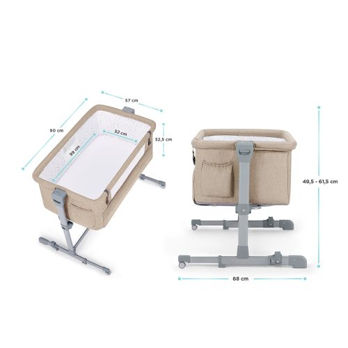Kinderkraft Select babaöböl Neste Air 2in1 Grey Wood
