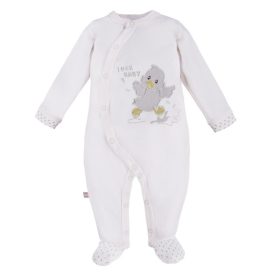   Rugdalozó Koraszülött Hosszú ujjú Eevi Newborn Fehér 46