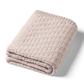 BabyOno takaró organikus pamut kötött 75x100cm barna