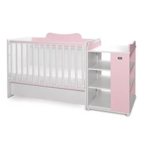 Lorelli Multi Kombi Kiságy White-Orhid Pink
