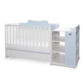 Lorelli Multi Kombi Kiságy White-Baby Blue