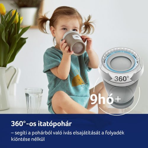 LOVI 360° itatópohár INIDIAN SUMMER 9hó+ 250ml-kék