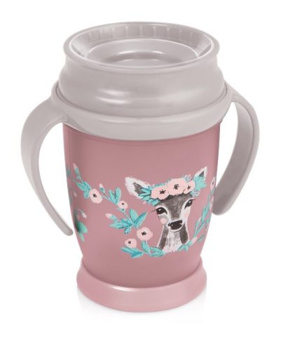 LOVI 360° itatópohár WILD SOUL 9hó+ 250ml- rózsaszín