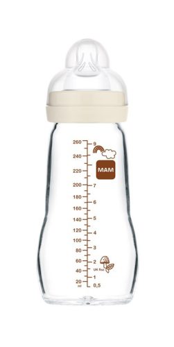 MAM cumisüveg Feel Good üveg 260ml Prémium bézs